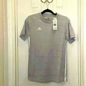 Adidas gray soccer jersey NWT